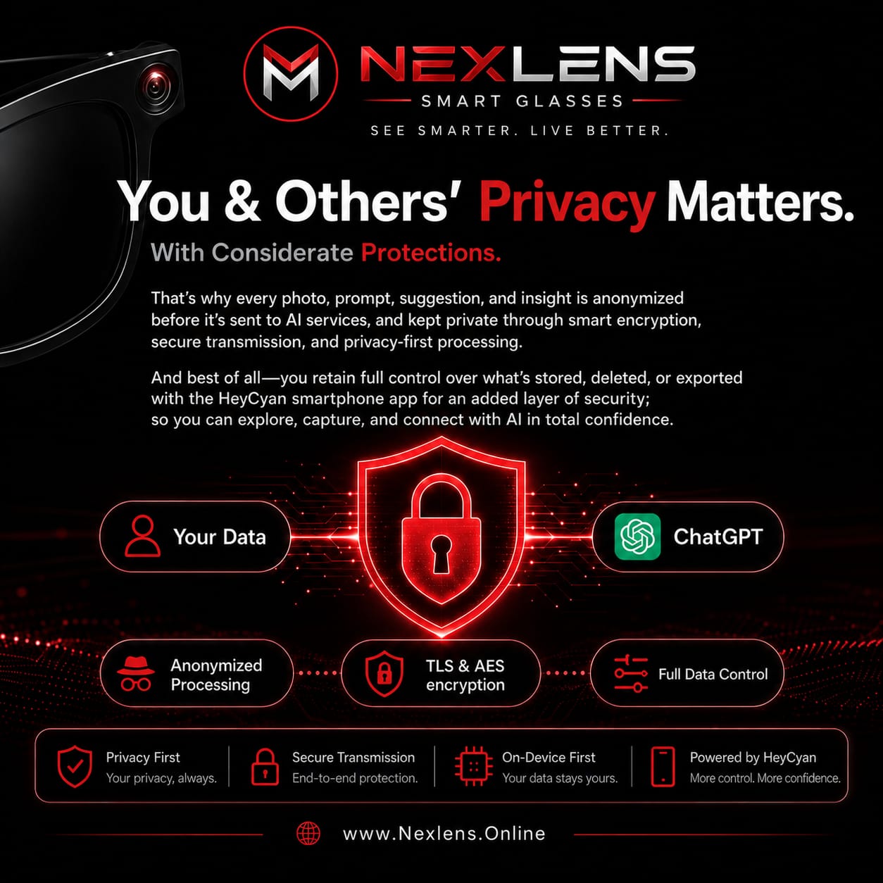 Smart Glasees Nexlens (A.I.M.E.T.A) Limited Edition